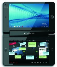 Toshiba innova con la Libretto W100, netbook con pantalla táctil dual